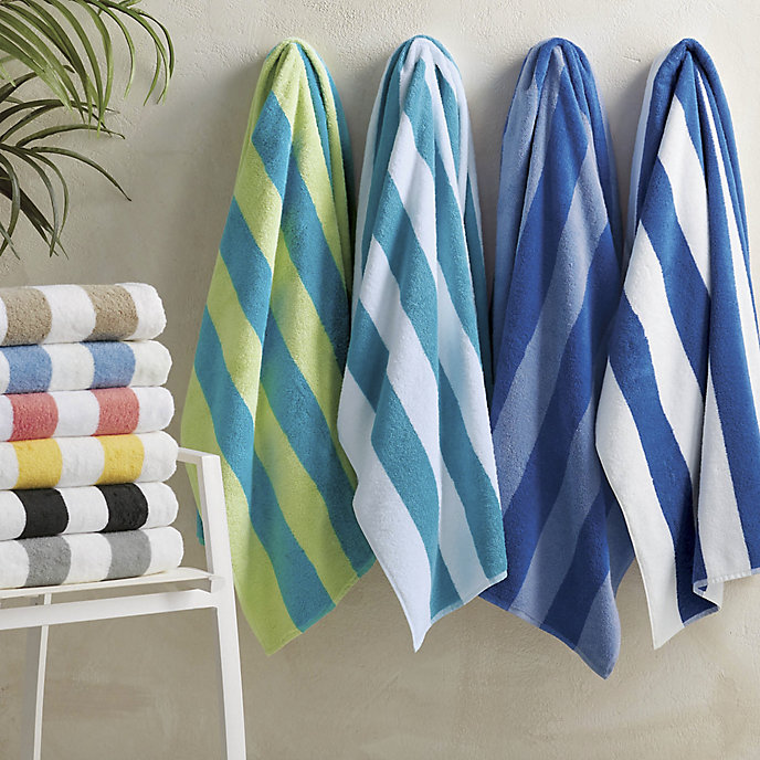 Pool Towels Strip Pattern